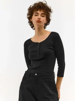 GATE Basic koszulka z guzikami| Koszulki I Topy·Koszulki