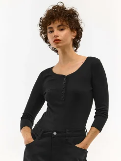 GATE Basic koszulka z guzikami| Koszulki I Topy·Koszulki