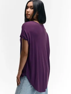 GATE Basic koszulka z wiskozy| Koszulki I Topy·Koszulki