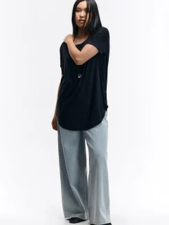 GATE Basic koszulka z wiskozy| Koszulki I Topy·Koszulki