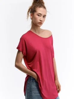 GATE Basic koszulka z wiskozy| Koszulki I Topy·Koszulki