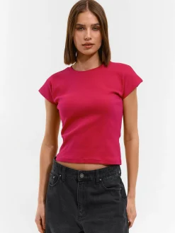 GATE Basic, krótka, elastyczna koszulka| Koszulki I Topy·Koszulki