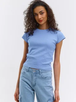 GATE Basic, krótka, elastyczna koszulka| Koszulki I Topy·Koszulki