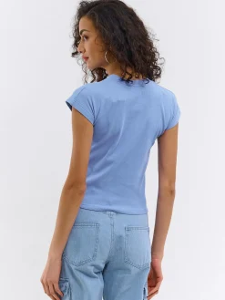 GATE Basic, krótka, elastyczna koszulka| Koszulki I Topy·Koszulki