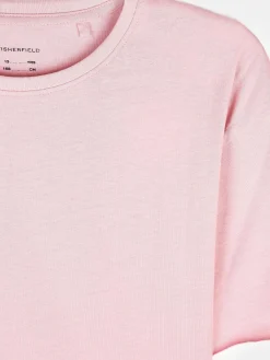 GATE Basic krótki t-shirt z niewykończonym brzegiem|Dzieci Dziewczynki·Koszulki I Topy