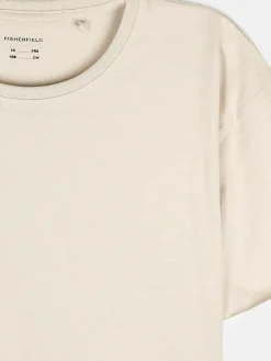 GATE Basic krótki t-shirt z niewykończonym brzegiem|Dzieci Dziewczynki·Koszulki I Topy