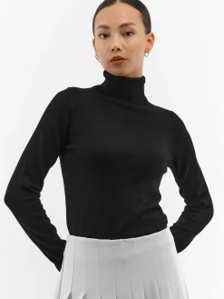 GATE Basic sweter z golfem| Koszulki I Topy·Golfy|Swetry I Bluzy·Swetry