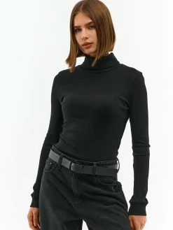 GATE Basic sweter z golfem| Koszulki I Topy·Golfy