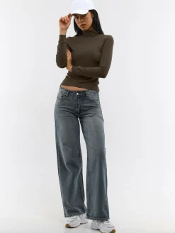 GATE Basic sweter z golfem| Koszulki I Topy·Golfy