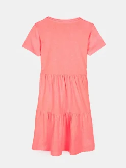 GATE Basicowa, bawełniana sukienka z falbankami|Dzieci Dziewczynki·Sukienki