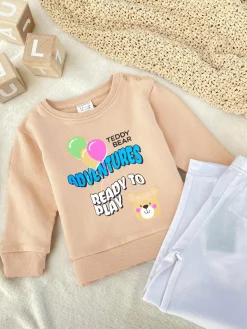 GATE Bawełniana bluza z nadrukiem graficznym|Dzieci Baby