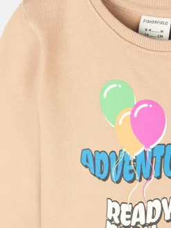 GATE Bawełniana bluza z nadrukiem graficznym|Dzieci Baby