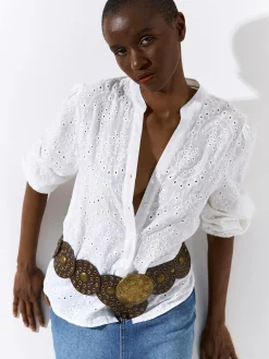 GATE Bawełniana bluzka Madeira| Koszulki I Topy·Bluzki