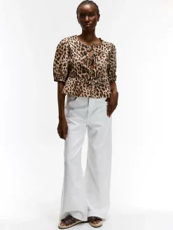 GATE Bawełniana bluzka z nadrukiem| Koszulki I Topy·Topy|Koszulki I Topy·Bluzki