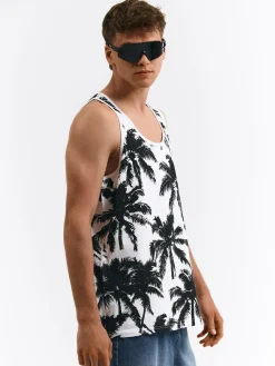 GATE Bawełniana bokserka damska z nadrukiem| Koszulki·Koszulki ☀️|Koszulki·Podkoszulki