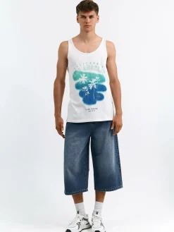 GATE Bawełniana bokserka damska z nadrukiem| Koszulki·Koszulki ☀️|Koszulki·Podkoszulki