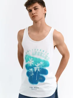 GATE Bawełniana bokserka damska z nadrukiem| Koszulki·Koszulki ☀️|Koszulki·Podkoszulki