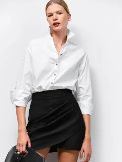 GATE Bawełniana koszula|Damskie Koszulki I Topy·Koszule Damskie