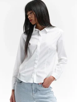 GATE Bawełniana koszula|Damskie Koszulki I Topy·Koszule Damskie