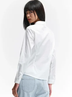 GATE Bawełniana koszula|Damskie Koszulki I Topy·Koszule Damskie