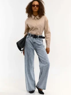 GATE Bawełniana koszula|Damskie Koszulki I Topy·Koszule Damskie