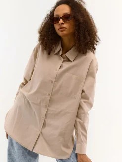 GATE Bawełniana koszula|Damskie Koszulki I Topy·Koszule Damskie