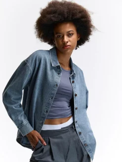 GATE Bawełniana koszula|Damskie Koszulki I Topy·Koszule Damskie