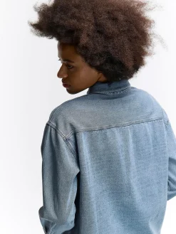 GATE Bawełniana koszula|Damskie Koszulki I Topy·Koszule Damskie