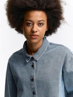 GATE Bawełniana koszula|Damskie Koszulki I Topy·Koszule Damskie