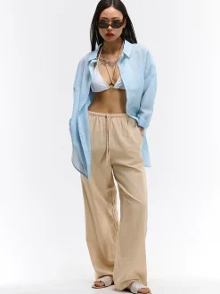 GATE Bawełniana koszula| Kategorie·Akcesoria Plażowe|Kategorie·Stroje Kąpielowe ☀️