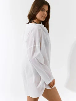 GATE Bawełniana koszula| Kategorie·Akcesoria Plażowe|Kategorie·Stroje Kąpielowe ☀️