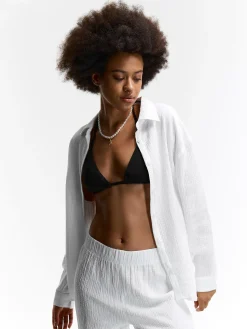 GATE Bawełniana koszula|Damskie Koszulki I Topy·Koszule Damskie