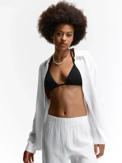 GATE Bawełniana koszula|Damskie Koszulki I Topy·Koszule Damskie