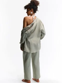 GATE Bawełniana koszula|Damskie Koszulki I Topy·Koszule Damskie