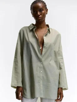 GATE Bawełniana koszula| Koszulki I Topy·Bluzki