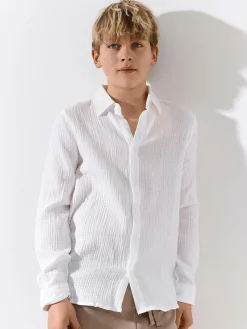 GATE Bawełniana koszula muślinowa|Dzieci Chłopcy·Koszule
