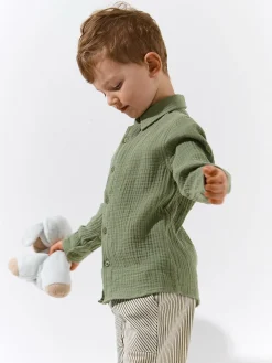 GATE Bawełniana koszula muślinowa|Dzieci Chłopcy·Koszule|Chłopcy·Koszulki