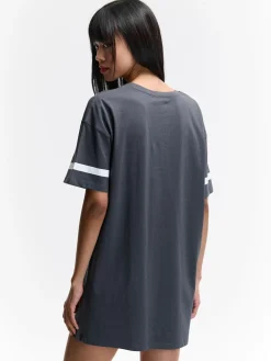 GATE Bawełniana koszula nocna oversize z nadrukiem| Bielizna·Bielizna Nocna