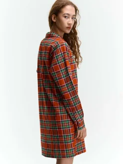 GATE Bawełniana koszula nocna w kratę| Bielizna·Bielizna Nocna