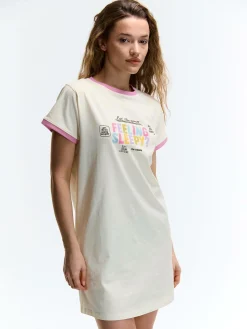 GATE Bawełniana koszula nocna z nadrukiem| Bielizna·Bielizna Nocna