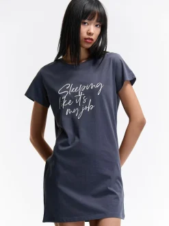 GATE Bawełniana koszula nocna z nadrukiem| Bielizna·Bielizna Nocna