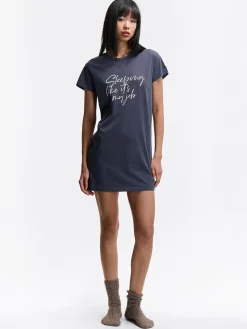 GATE Bawełniana koszula nocna z nadrukiem| Bielizna·Bielizna Nocna