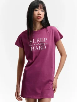 GATE Bawełniana koszula nocna z nadrukiem| Bielizna·Bielizna Nocna