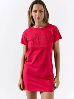 GATE Bawełniana koszula nocna z haftem| Bielizna·Bielizna Nocna