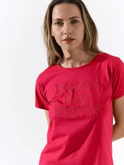 GATE Bawełniana koszula nocna z haftem| Bielizna·Bielizna Nocna