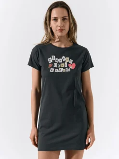 GATE Bawełniana koszula nocna z haftem| Bielizna·Bielizna Nocna