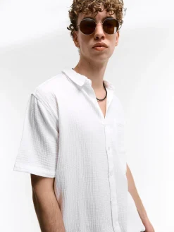 GATE Bawełniana koszula o regularnym kroju| Koszulki·Koszule