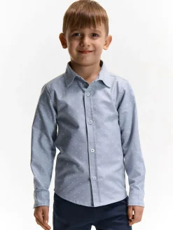 GATE Bawełniana koszula w delikatny wzór|Dzieci Chłopcy·Koszule