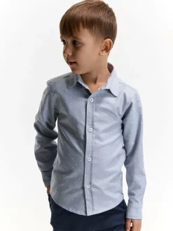 GATE Bawełniana koszula w delikatny wzór|Dzieci Chłopcy·Koszule