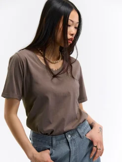 GATE Bawełniana koszulka| Koszulki I Topy·Koszulki